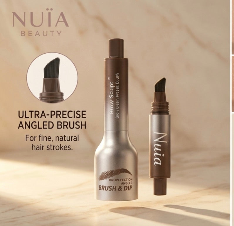 NUÏA Brow Sculpt™ | Brow Cream & Precision Brush