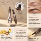 NUÏA Brow Sculpt™ | Brow Cream & Precision Brush